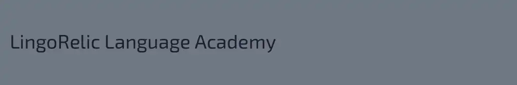LingoRelic Language Academy